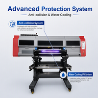 GUANG CHEN GC-800 Printer UV DTF 750mm dengan 4 Head Epson I3200 Terintegrasi Auto Filming untuk Stiker Kristal Kecepatan Tinggi 8m²/jam