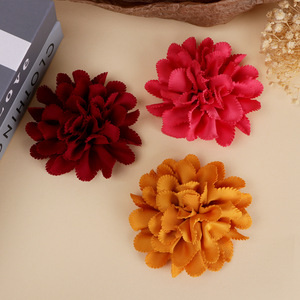 Accesorios para el cabello con flores de camelia de tela, decoración para zapatos y sombreros, flores de tela hechas a mano para manualidades, 6 colores disponibles - Product Image 3