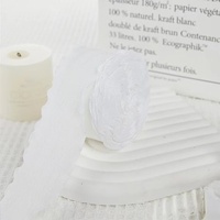 Rubans à volants de 4 cm pour emballage cadeau, nœuds, fleurs, décoration de bouquets, emballage couleur unie, fournitures de fête