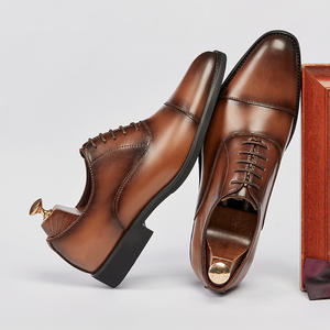 Chaussures habillées décontractées pour hommes, nouveau style luxueux et tendance, grandes tailles, bout rond, en cuir véritable - Product Image 4