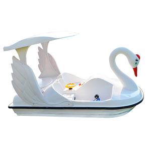 Pédalo Cygne Lumineux à <span class=keywords><strong>Prix</strong></span> Abordable avec Lumières LED pour 2 ou 4 Personnes – Formes Animales Requin, Canard, Cygne, Flamant Rose – Bateau Pédalo pour Lac et Eau - Product Image 6