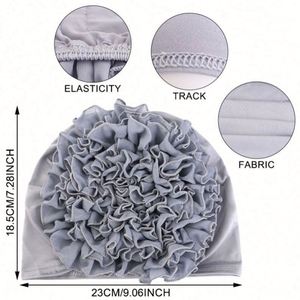 Pañuelo para la Cabeza de Mujer con Diseño Floral, de Poliéster y Spandex, Multifuncional, para el Cuidado del Cabello, Gorro de Quimioterapia, Turbante Musulmán, Hijab para Uso Diario - Product Image 5