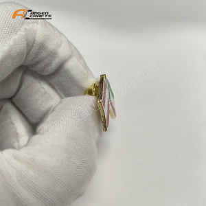 Tùy chỉnh kim loại từ Phù Hiệu Đôi Cờ men chân để hiển thị tình bạn của hai quốc gia - Product Image 3