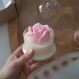 Vela de cera de soja perfumada de diseño personalizado AIKUN cera natural ecológica con fragancia intensa para terapia de relajación de Spa Hotel - Product Image 6