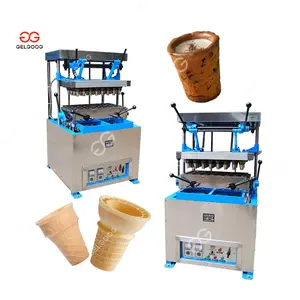 Semi Automatic Edible Tea Cup Waffle Cup Making Machine Edible Cups For Coffee