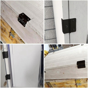 Bisagras de media superficie - Bisagra retro de tres pliegues de 270 grados, bisagras duraderas de hierro para armarios, cofres, joyeros, muebles y proyectos de bricolaje - Product Image 5