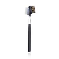 Dongmei – Brosse à sourcils double face en bois de haute qualité, végane, avec peigne métallique pour l'utilisation avec un crayon à sourcils