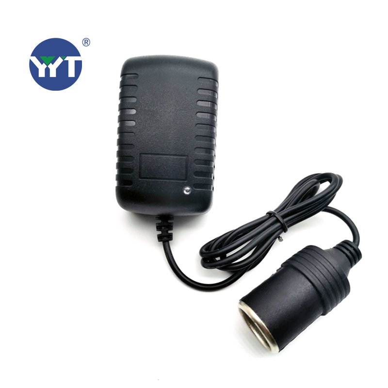 AC 100-240V to DC 12V/2A Plug Charger Power Adapter Cigarette Lighter Socket Travel Wall Converter for Car