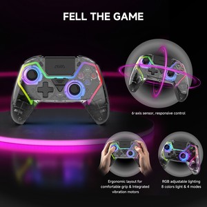 Control Inalámbrico para <span class=keywords><strong>PS5</strong></span> con Iluminación RGB y Programación de Macros, <span class=keywords><strong>Compatible</strong></span> con Juegos de PC - Product Image 5