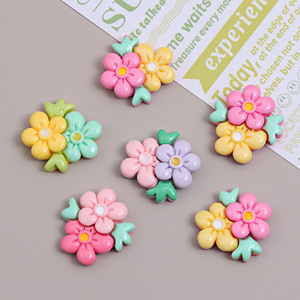 Mini mô phỏng hoa nhựa khuôn nhựa màu đen ngựa quyến rũ trường hợp điện thoại dễ thương nhựa hoa trang trí - Product Image 4