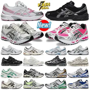 Zapatillas de Running Profesionales de Diseño Original Gel-14 con Amortiguación y Rebote K-520 de Caña Baja, Transpirables, de Malla y Color Sólido - Product Image 1