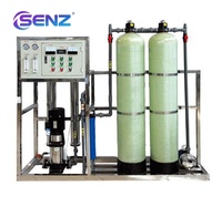 Réservoir d'eau en acier inoxydable et FRP + Système de production d'eau pure par osmose inverse RO