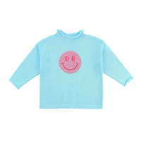 Vente en gros d'usine de pulls pour enfants avec nœud en forme de cœur pull en coton à col roulé pour bébés filles