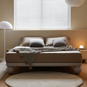 Cama Tatami japonesa para dormitorio principal, cama de <span class=keywords><strong>madera</strong></span> maciza sin <span class=keywords><strong>cabecero</strong></span>, moderna, minimalista, tamaño Queen, tamaño King, marco de cama pequeño para el hogar - Product Image 3