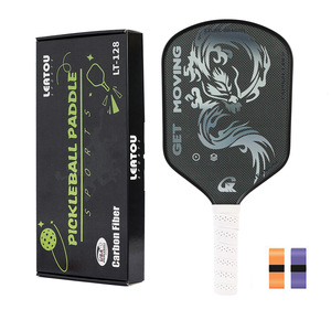 Raquette <span class=keywords><strong>de</strong></span> pickleball avec structure intégrée pressée à chaud, noyau en nid d'abeille en PP, surface en alliage <span class=keywords><strong>de</strong></span> titane et <span class=keywords><strong>revêtement</strong></span> PTFE OEM - Product Image 2