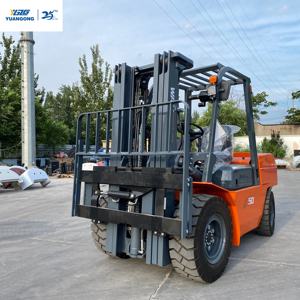 Chariot élévateur diesel robuste YGZG, capacité de 5 tonnes, hauteur de levage de 4 m, pour le transport de roches dans les tunnels miniers, chariot élévateur diesel lourd - Product Image 1