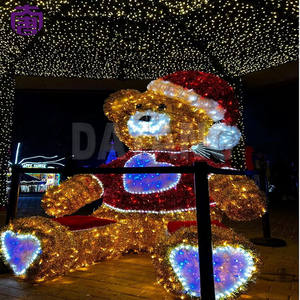 Luces de Navidad 3D con forma de oso grande para decoración navideña en exteriores en centros comerciales - Product Image 6