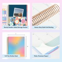 Planificateur à reliure spirale en cuir PU personnalisable Best Seller 2026 - Cadeau d'affaires, agenda quotidien, journal