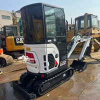   Mini-excavatrice sur chenilles d'occasion E20 2T avec moteur et système hydraulique fiables, idéale pour les chantiers étroits et les travaux d'aménagement paysager