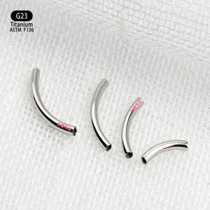 Barre Courbe en Titane G23, Clou Banane 6mm 8mm 10mm 12mm, Bijou Corporel en Alliage F136 pour Piercing Oreille Lèvre Nez - Product Image 2