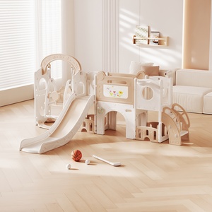 <span class=keywords><strong>Casa</strong></span> de Juegos Infantil de Plástico PE No Tóxico para el Hogar, Parque Público, Área de Juegos Interior para Bebés, Material para el Hogar y Jardín de Infancia, Set de Toboganes - Product Image 1