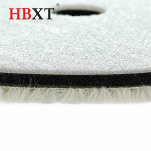 Tampon de coupe en laine à poils courts à crochet et boucle Tampon de polissage en laine d'entretien automobile <span class=keywords><strong>2</strong></span> "/<span class=keywords><strong>3</strong></span>"/4 "/5"/6 "/7" Nettoyage Cirage Polissage - Product Image 4