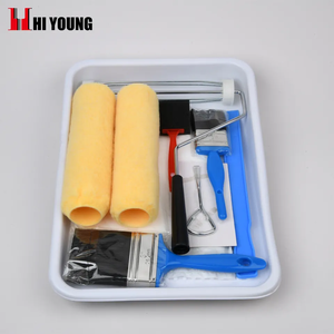 Kit d'outils pour peintre avec <span class=keywords><strong>rouleau</strong></span> à <span class=keywords><strong>peinture</strong></span> et ruban de <span class=keywords><strong>masquage</strong></span> et bâton en plastique - Product Image 2