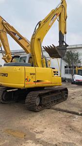 Excavadora Usada SH120 de China, Amarilla, Montada sobre Orugas, Equipo de Construcción Pesada, Motor Cummins, Bomba de 12 Toneladas, Caja de Cambios - Product Image 3