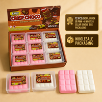 Jouets Squishy en Gros au Chocolat Croustillant, Jouets à Presser au Son Croquant, Jouets Anti-Stress à Rebond Lent, Cadeaux pour le Jeu