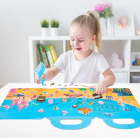Livre d'activités magnétique Montessori pour la maternelle, livres silencieux, autocollants réutilisables, jouets éducatifs et puzzles pour enfants, garçons et filles