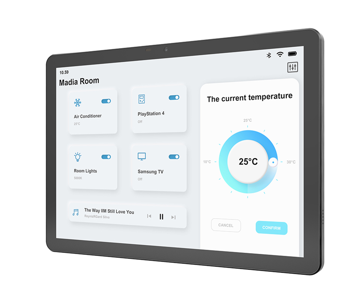 Panel táctil Android personalizado de 10,5 pulgadas RK3566 WiFi HD-MI POE RS485 montaje en pared tableta Android hogar inteligente IOT Tablet PC