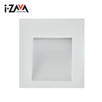 Lampe murale LED SMD carrée blanche encastrée dimmable 3,5W, design moderne en aluminium, pour maison, hôtel, intérieur