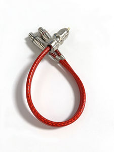 2 female to 1 RCA male audio cable, nickel-plated plug, high-density braiding, stable transmission, high-fidelity stereo sound - Product Image 4