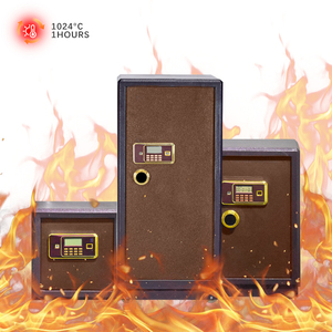 Thép an ninh sinh trắc học kỹ thuật số tiền an toàn hộp vân tay nhà khách sạn kết hợp điện tử két - Product Image 1