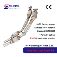 Convertidor Catalítico SQS OEM/ODM de Alta Calidad para Volkswagen Atlas 2018-2023 3.6L, Tubo Flexible