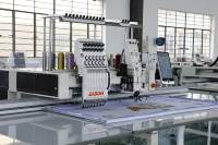 Machine à broder multifonctionnelle informatisée DS-CT1201+1PD à 12 aiguilles et 1+1 têtes pour broderie plate et broderie à cordon