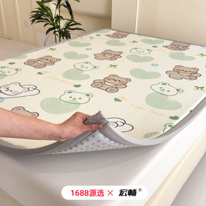 <b>Cute</b> Cartoon Print Baby Floor Mat Rectangle Polyester Fiber Home Use 0 To 24 Months Unisex Living Room Bedroom Study - Product Image 2