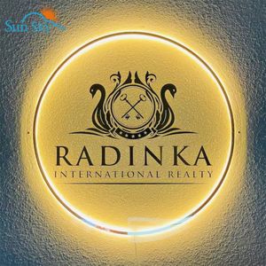 Tùy Chỉnh Acrylic Logo Kinh Doanh Đèn Neon Tường Cá Nhân Đăng Ký Văn Phòng Kinh Doanh Logo Beauty Salon Mảng Tóc Studio 3D Đăng - Product Image 4