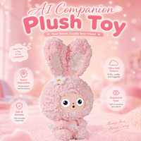 Lapin musical interactif intelligent, peluche, conversation IA, ultra doux, rembourrage en coton PP, certifié CE CPC, cadeau pour enfants
