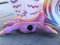 Poulet gonflable géant coloré coq gonflable d'éclairage pour la publicité de l'événement Pride Parade
