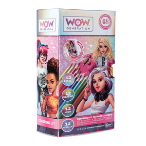 Set di 48 matite colorate con quaderno WOW Generation - Product Image 1