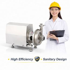 Pompe centrifuge sanitaire mobile en acier inoxydable Ace 1,5 kW de qualité alimentaire pour jus, boissons et eau, avec chariot - Product Image 2