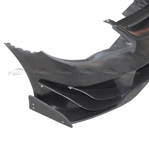 Kit carrosserie pare-chocs avant en FRP style JS pour Honda Civic FD2 Type R 8ème génération 2006+ – Lame de pare-chocs en plastique de remplacement à ajustement direct - Product Image 5