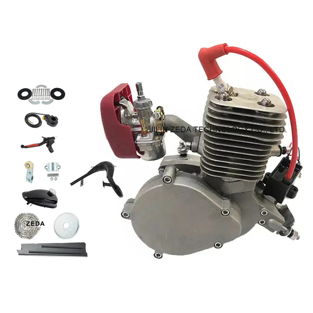 Газовый скутер, велосипедный мотор, глушитель ZEDA88, двухтактный 100cc YD100 80cc, комплект двигателей для пляжного круизера