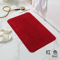Tapis de bain de luxe en microfibre antidérapant, absorbant, à poils longs, lavable en machine, séchage rapide, pour salle de bain et douche