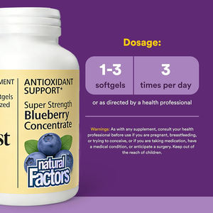 Extracto de arándanos de alta calidad y cápsulas blandas de antocianina que resisten la oxidación celular y protegen la salud ocular - Product Image 3