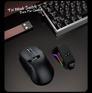 Ratón inalámbrico <span class=keywords><strong>Wolf</strong></span> A7 de tres modos con pantalla PAW3311 Sensor 24000DPI RGB Base de carga magnética Juegos definidos por macros - Product Image 6