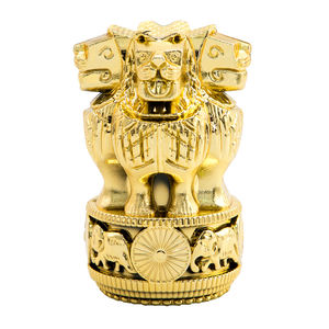 Di alta qualità oro di plastica leone <span class=keywords><strong>imperatore</strong></span> Ashoka trofeo Figurine e trofeo parti per il torneo GZ55 - Product Image 1
