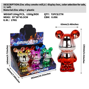 Broyeur d'herbes Mickey Mouse forme broyeur à fumée 170MM multicolore disponible Styles chauds accessoires de magasin de cigarettes en gros - Product Image 3