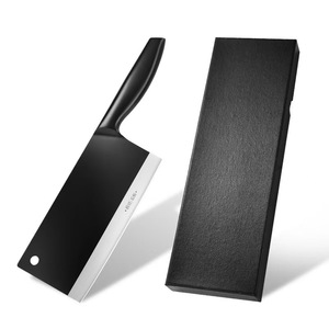 New forged all-steel sharp kitchen <b>knife</b>, antibacterial black blade slicing <b>knife</b>, <b>bone</b> cleaver, meat chopping <b>knife</b>, chef's - Product Image 2